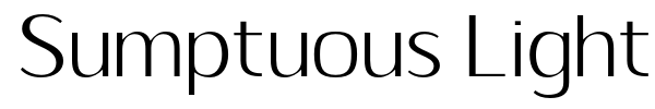 Sumptuous Light font preview